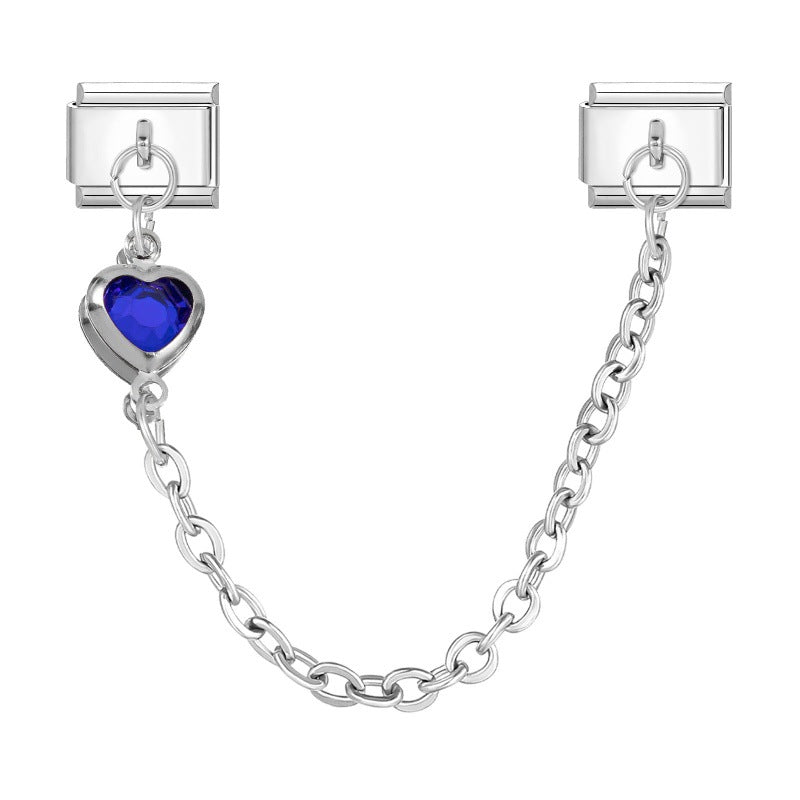 Colored heart chain