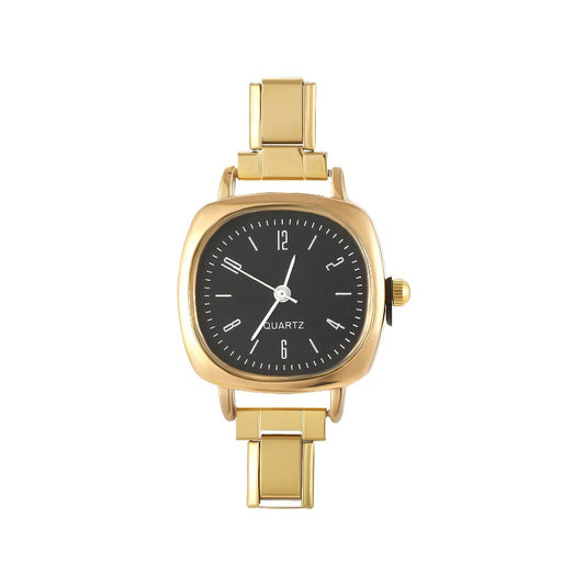 Charm Watch-Square Black Dial