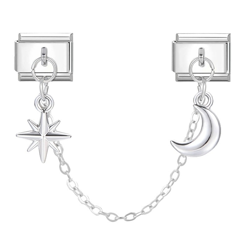 The four-pointed star moon chain