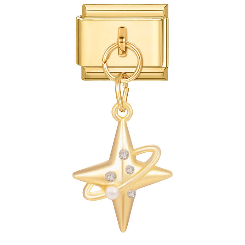 Golden four-pointed star