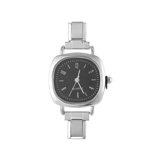 Charm Watch-Square Black Dial
