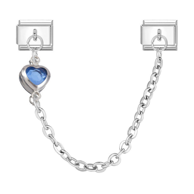 Colored heart chain