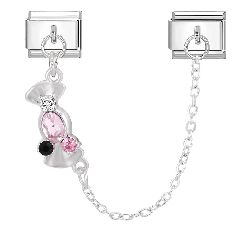Colored diamond candy chain