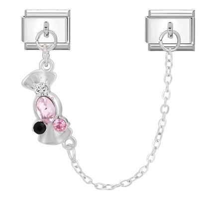 Colored diamond candy chain