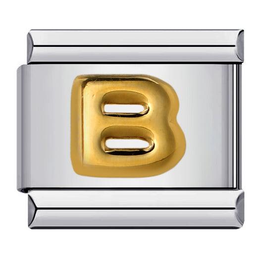 Letter A-Z in Gold, on Silver