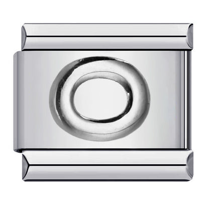 Letter A-Z in Silver, on Silver