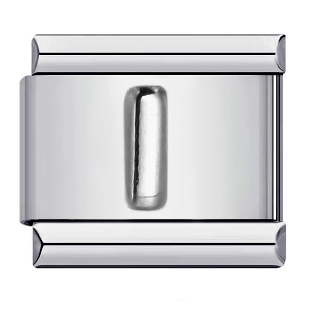 Letter A-Z in Silver, on Silver