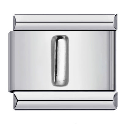Letter A-Z in Silver, on Silver