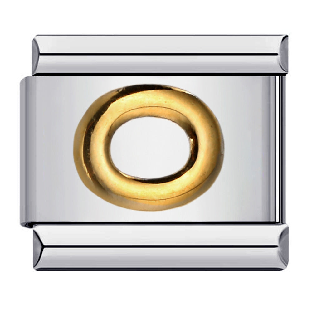 Letter A-Z in Gold, on Silver