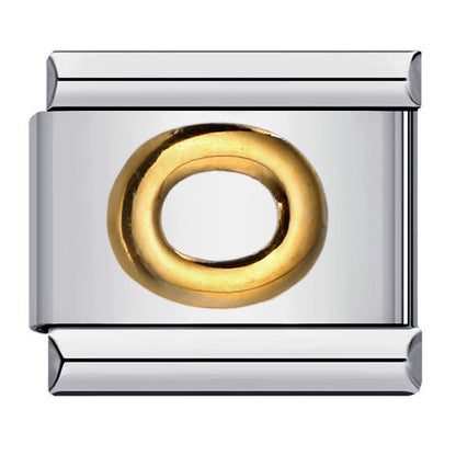 Letter A-Z in Gold, on Silver