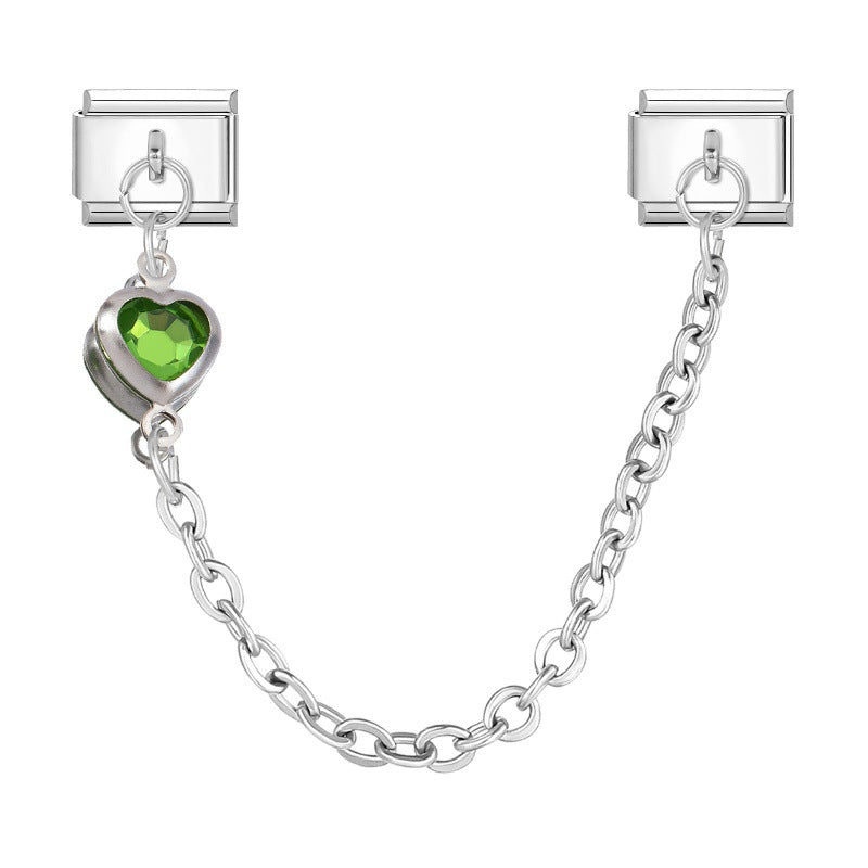 Colored heart chain