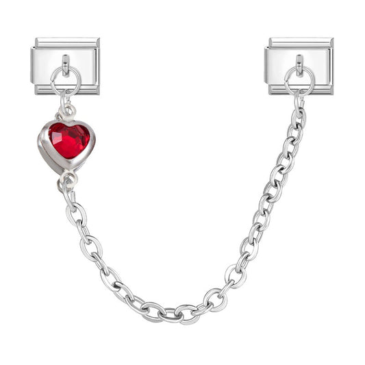 Colored heart chain