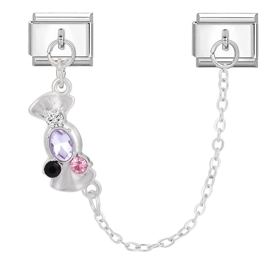 Colored diamond candy chain