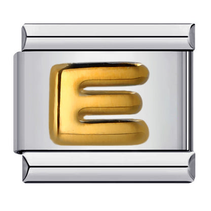 Letter A-Z in Gold, on Silver