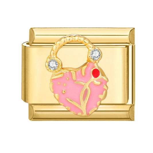 White diamond pink bag
