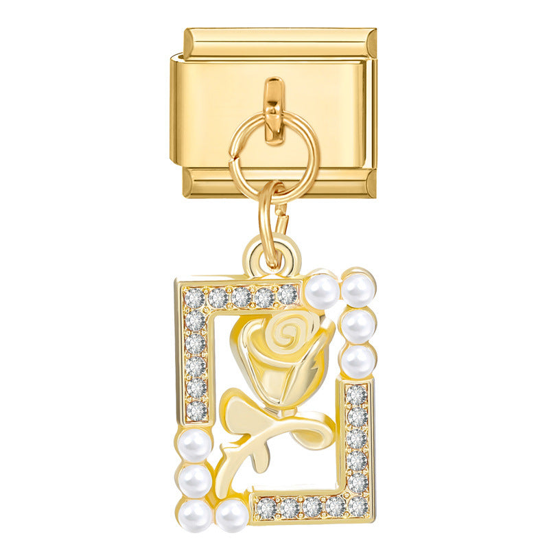 The roses in the pearl frame