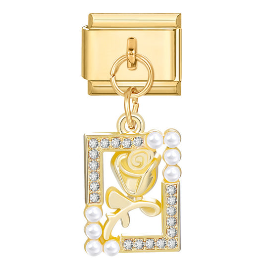 The roses in the pearl frame