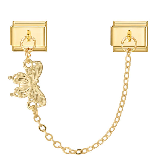 Gold butterfly chain
