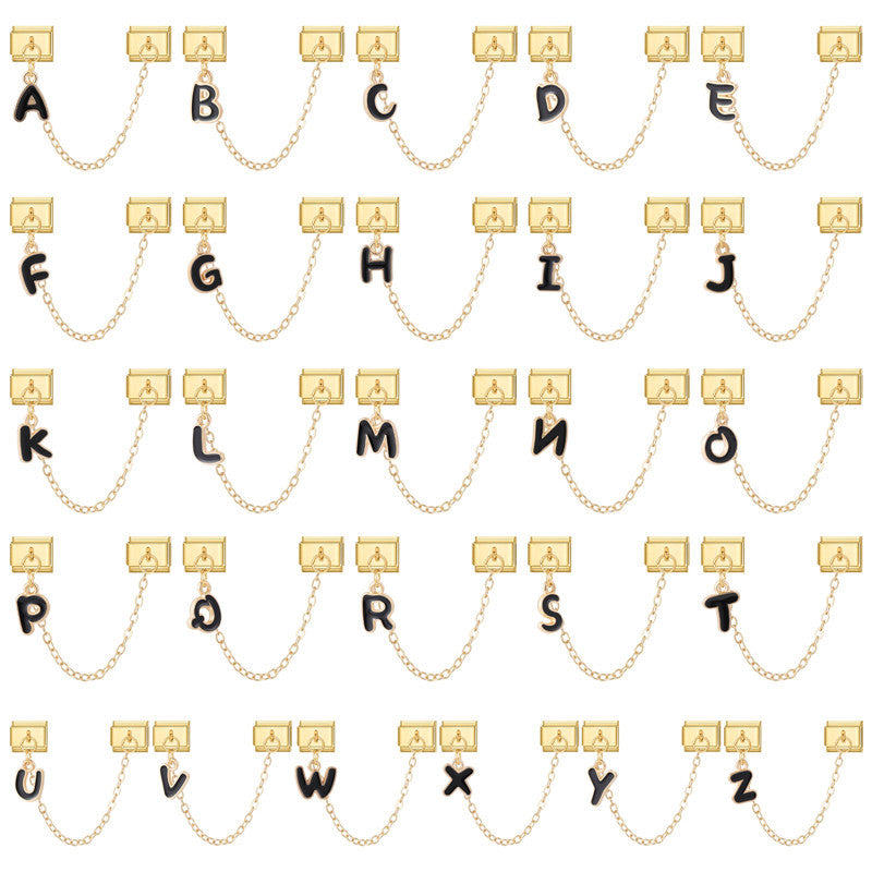 Letter A-Z Gold Chain