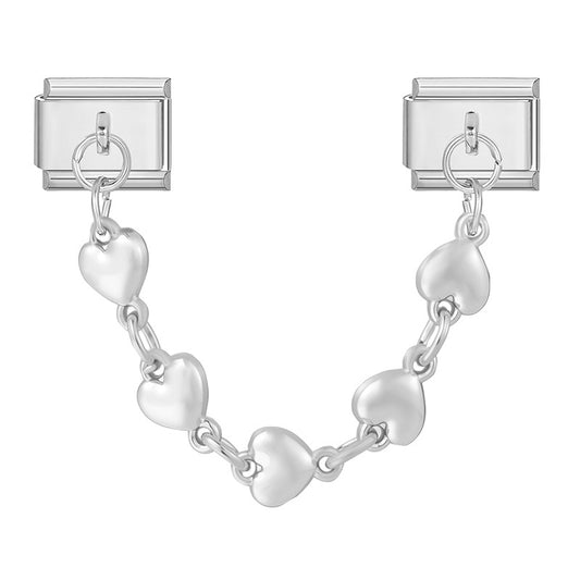 Five heart-shaped chain