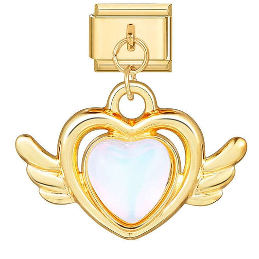 Golden heart wings