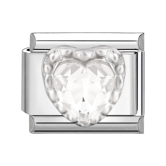 White Diamond Heart