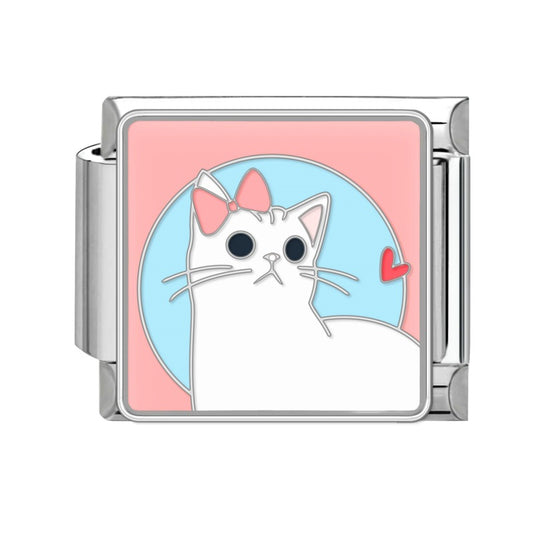 Pink bow-tie cat