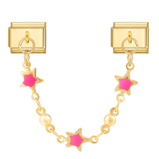 Pink star chain