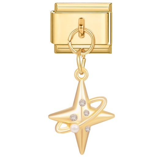 Golden four-pointed star