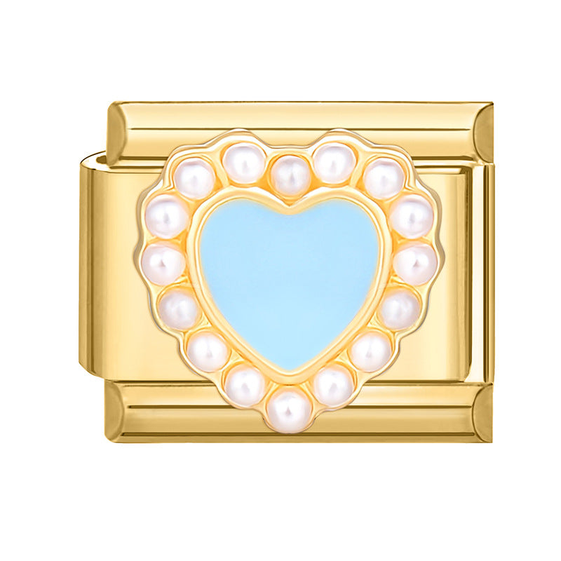 Pearl blue heart