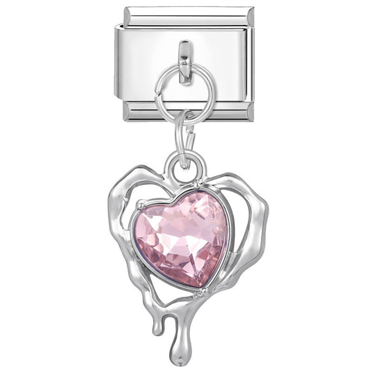 Pink diamond heart