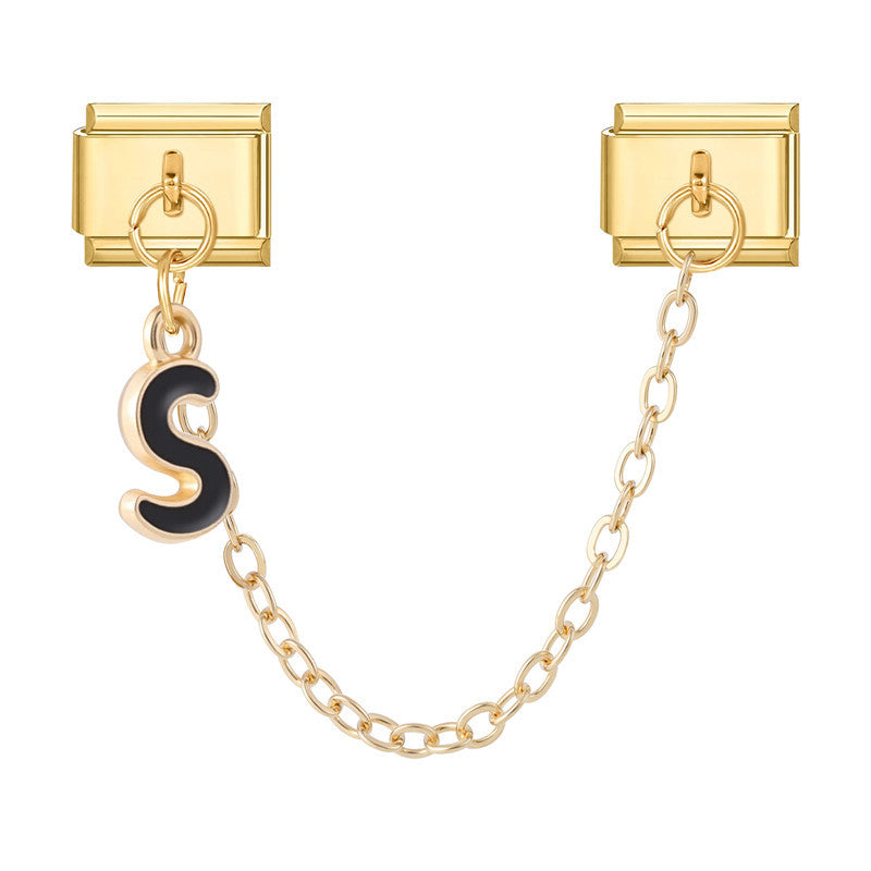 Letter A-Z Gold Chain