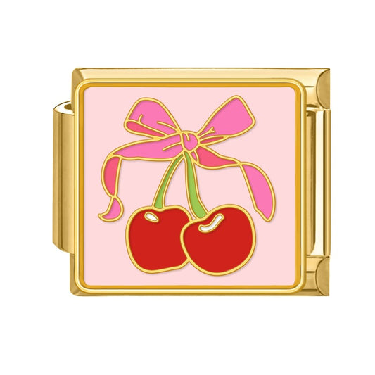 Pink Bowknot cherries